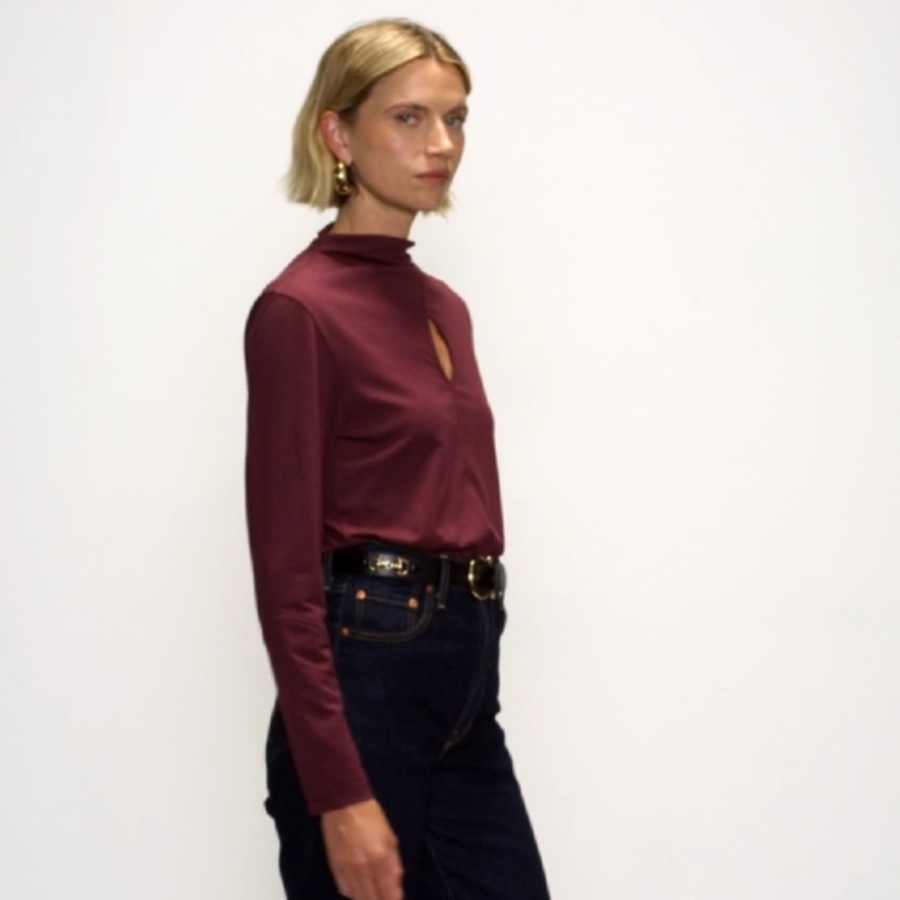 Nation LTD Naomi Keyhole Long-Sleeve Top